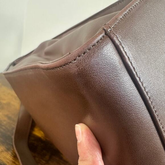 Vintage Chloe Brown Leather Sling Bag Backpack Authentic - Picture 14 of 16